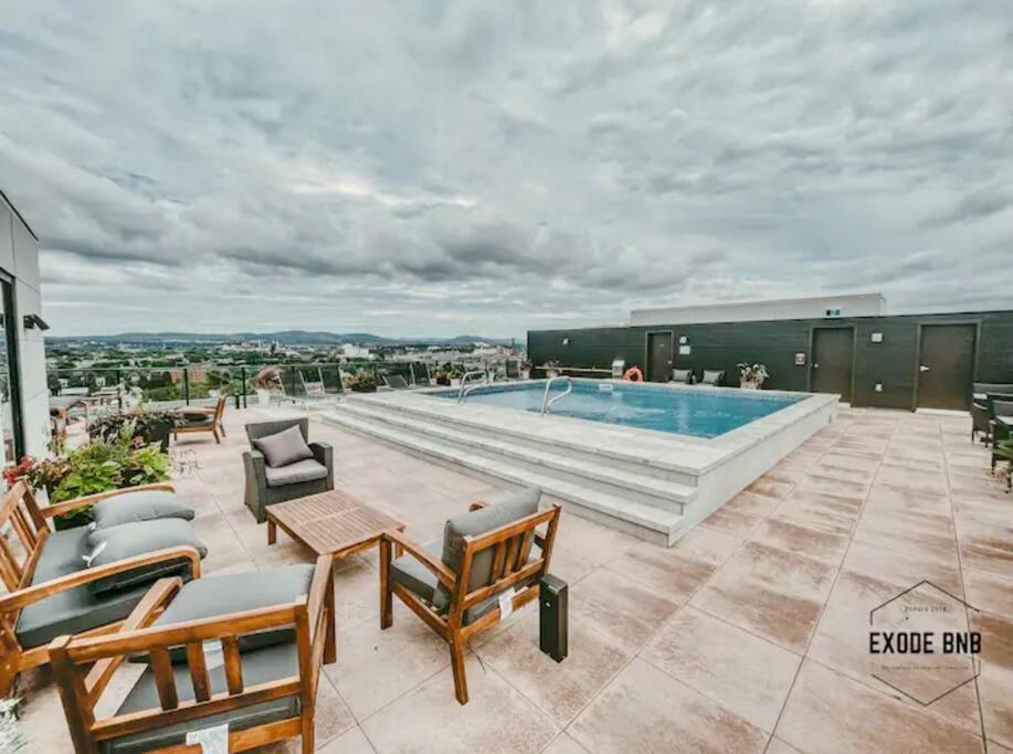 Condo - 305 Piscine Bbq Wifi Québec Esterno foto